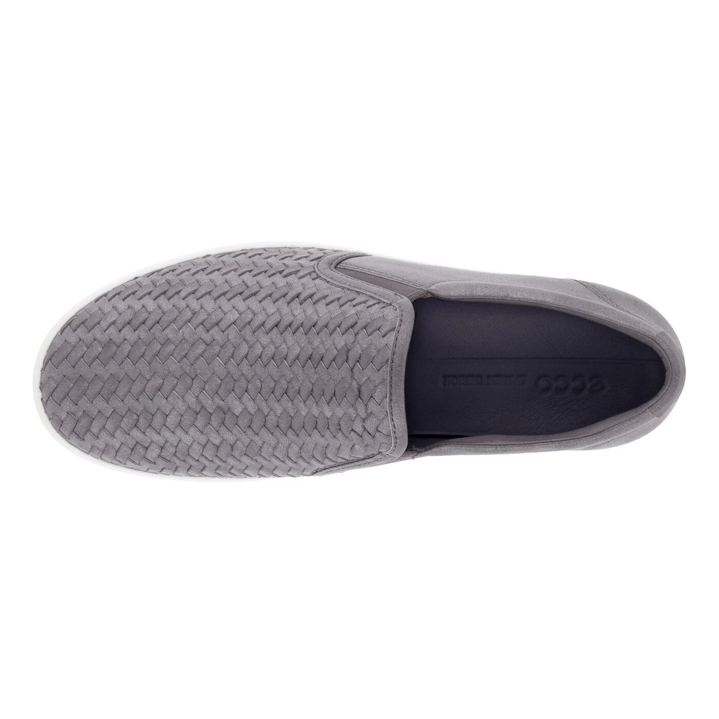 Ecco Women's Soft 7 Woven Slip On 2.0 Gravity Metallic 47011360105 - Image 4