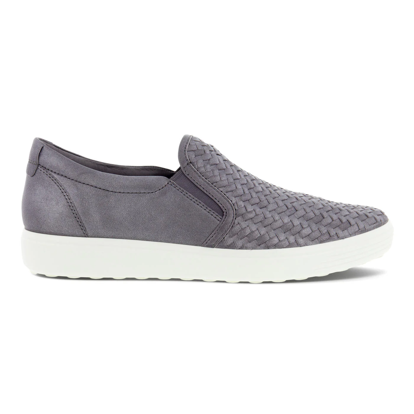 Ecco Women's Soft 7 Woven Slip On 2.0 Gravity Metallic 47011360105 - Image 6