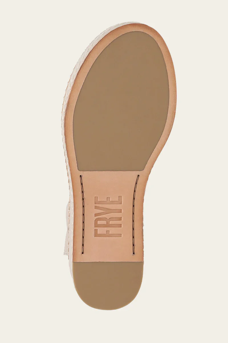 Frye Women’s Joy Ankle Strap Platform Sandal Ivory - Image 9