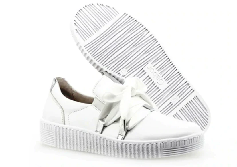 Gabor Women's Slip On Trainer 83.333.21 Weiss/Silber - Image 3