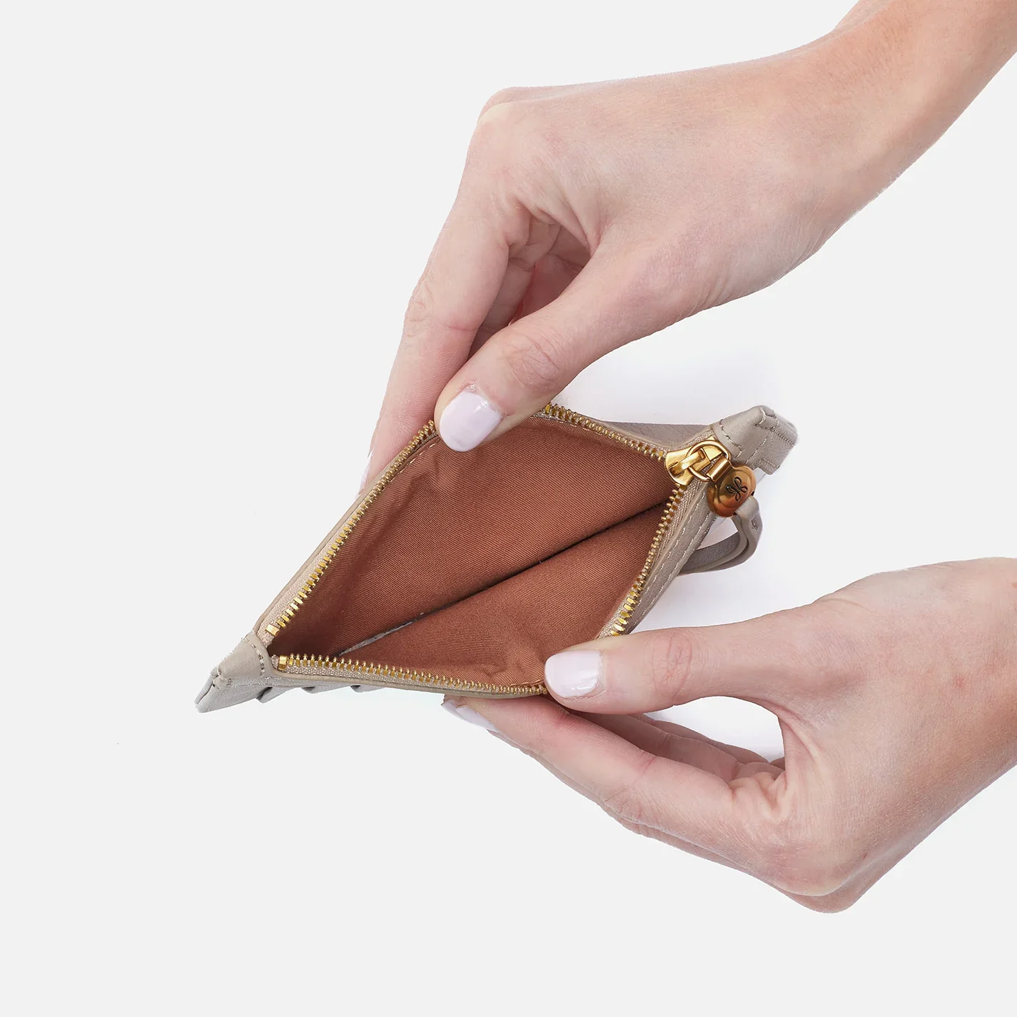 Hobo Carte Card Case Taupe - Image 2