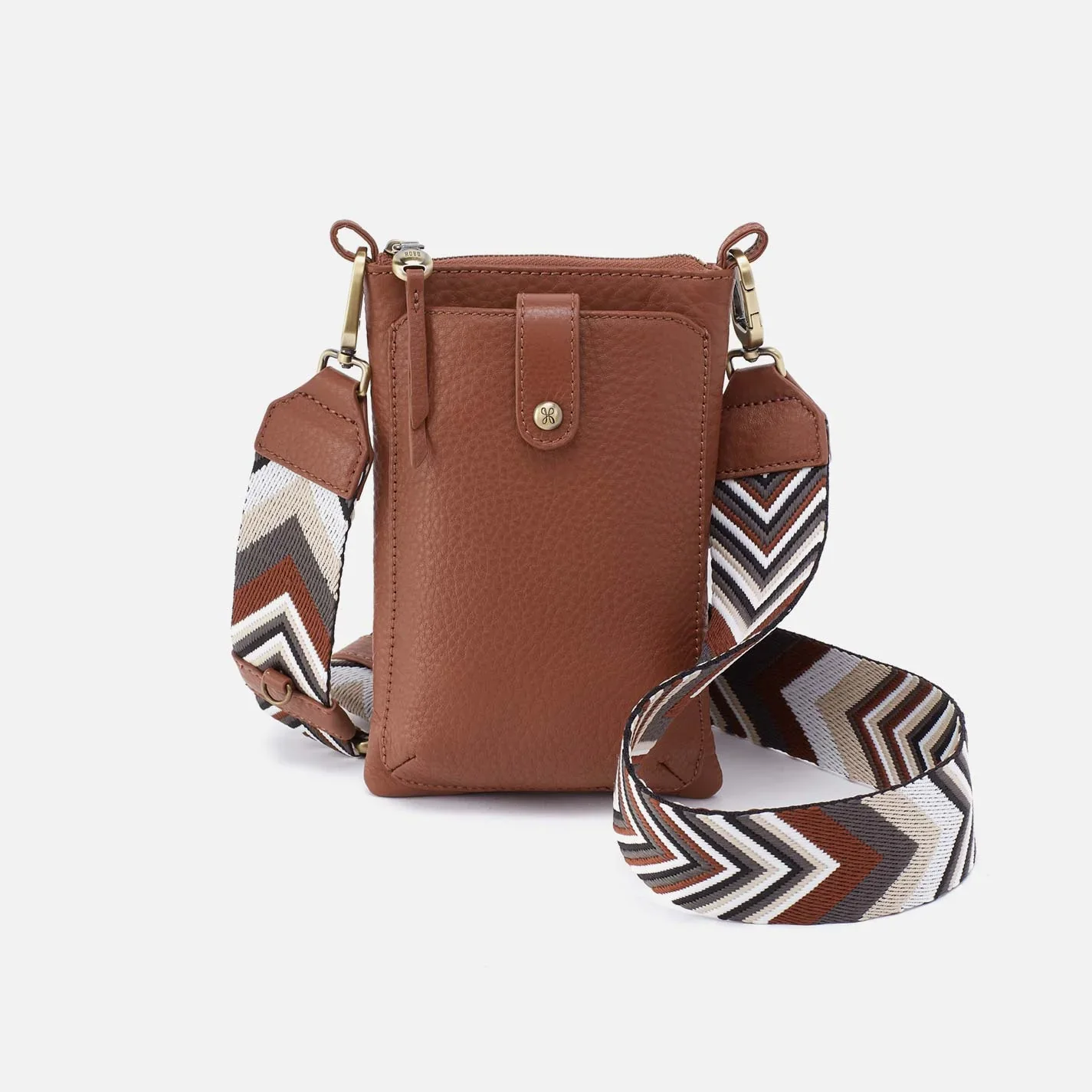Hobo Cass Phone Crossbody Bridle Brown