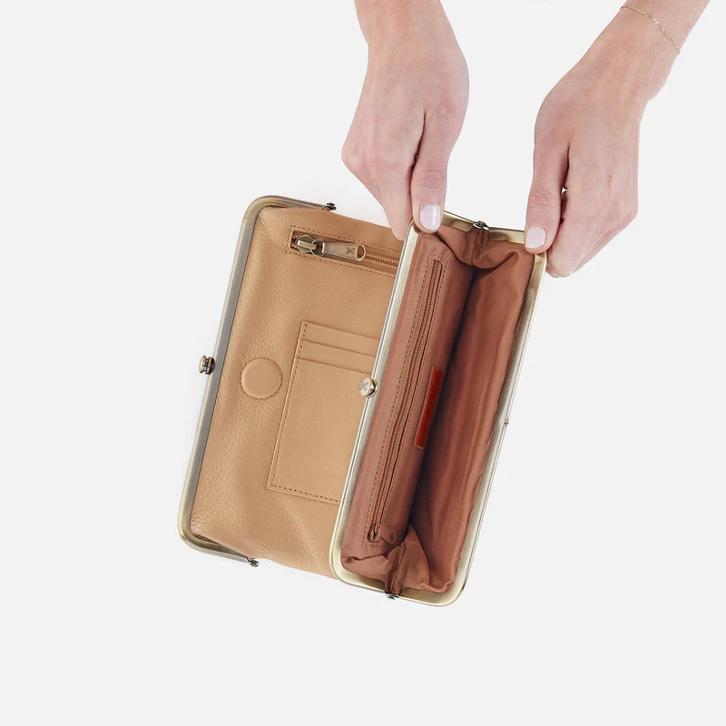 Hobo Lauren Clutch Wallet Dusty Gold - Image 3