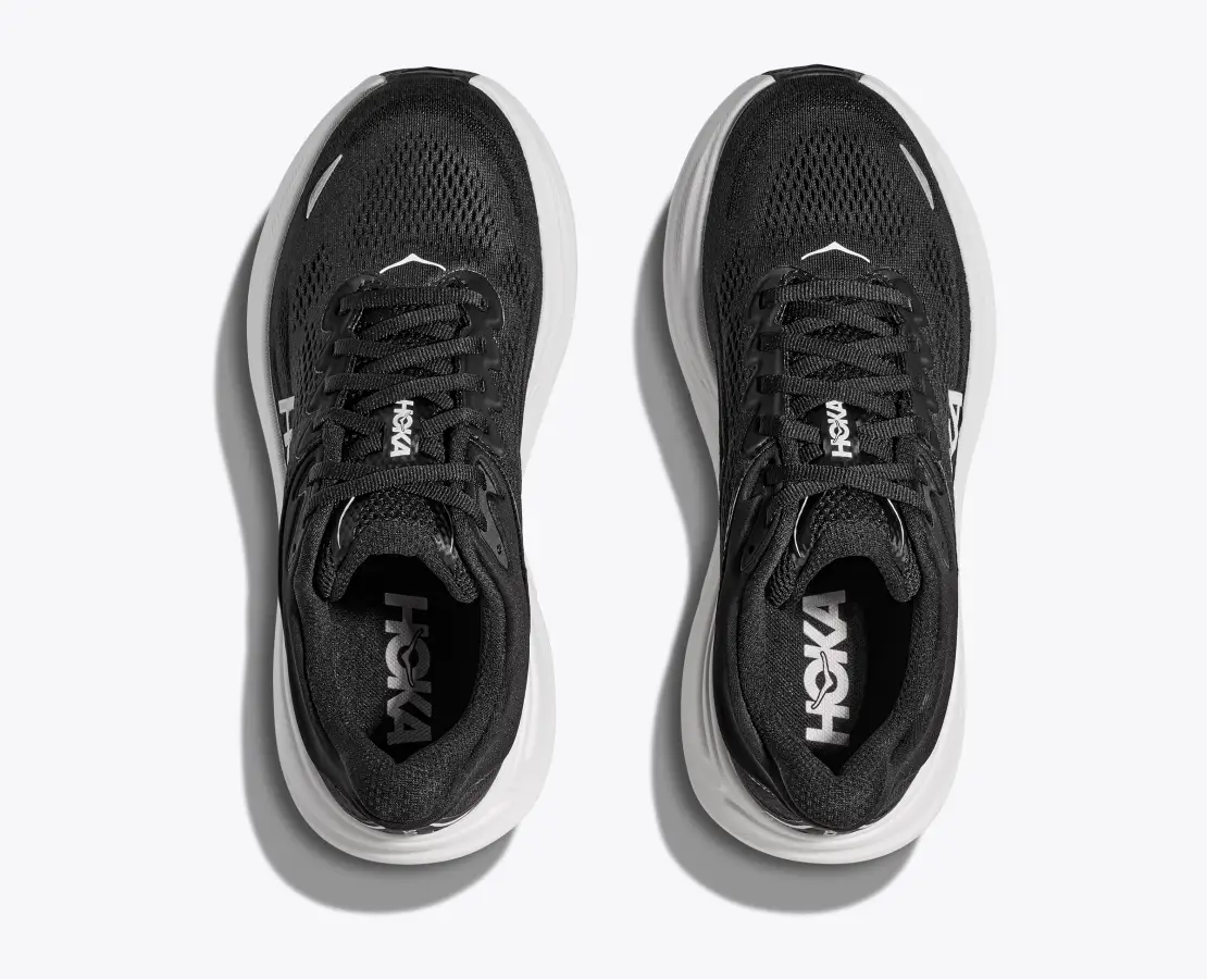 Hoka Men's Bondi 9 Black White - Image 4