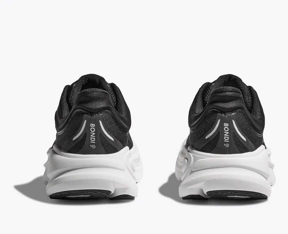 Hoka Men's Bondi 9 Black White - Image 5