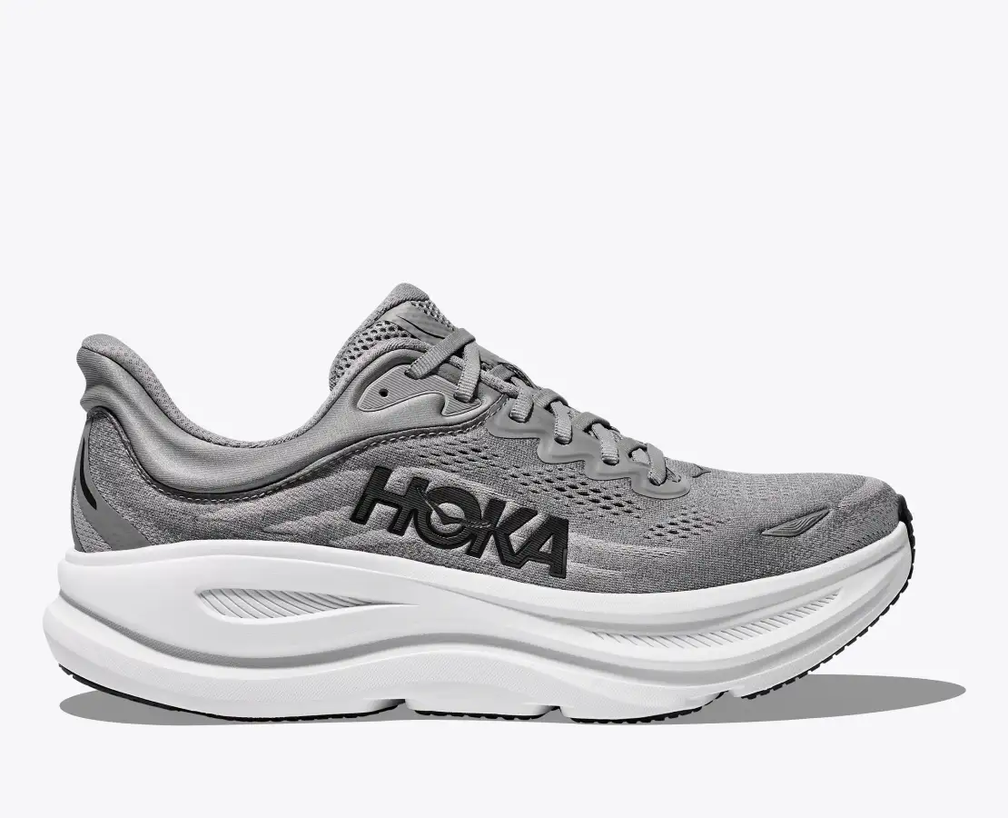 Hoka Men's Bondi 9 Galactic Grey Stellar Grey - Image 2