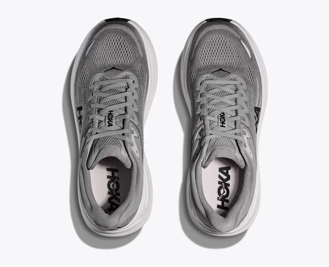 Hoka Men's Bondi 9 Galactic Grey Stellar Grey - Image 4
