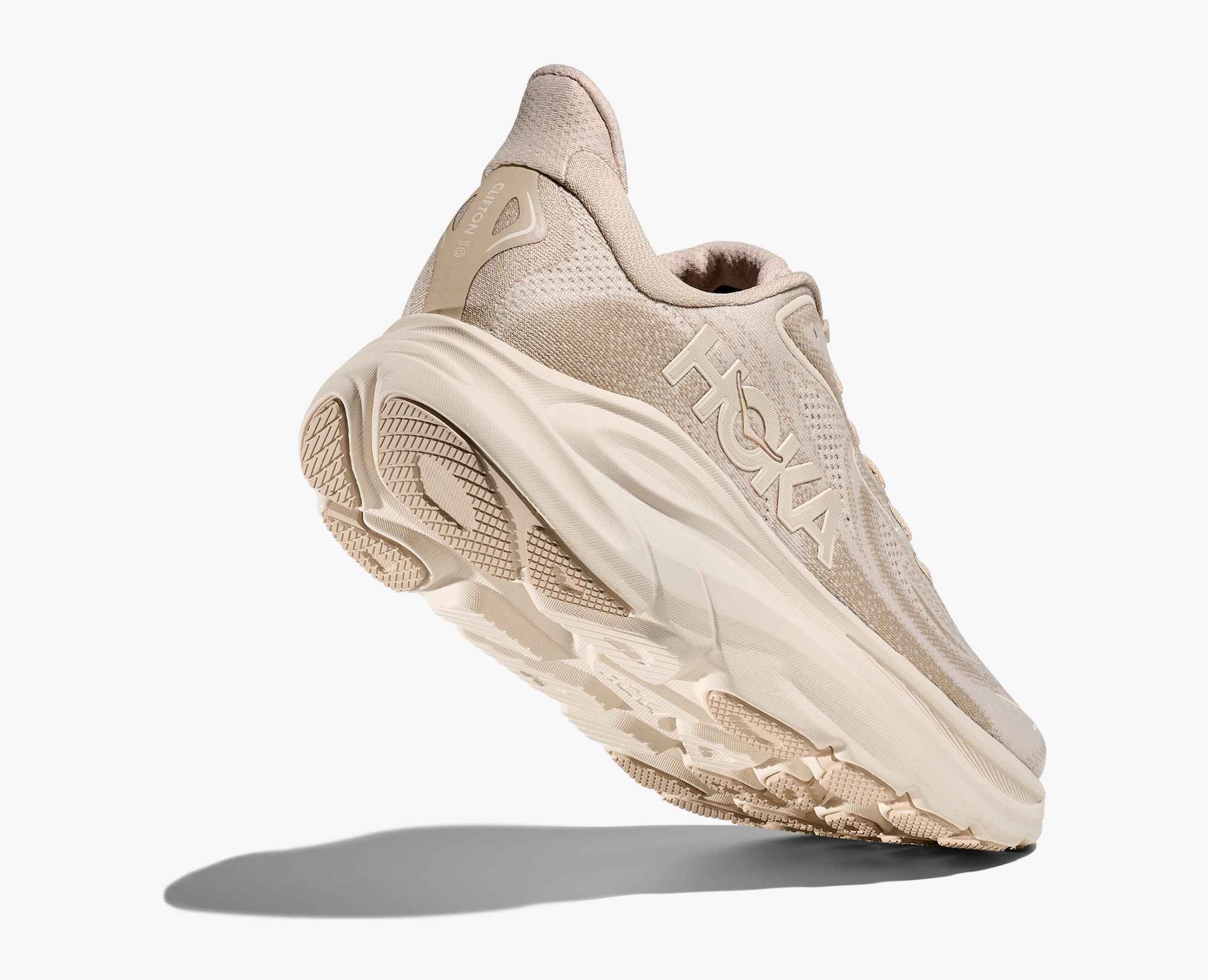 Hoka Men's Clifton 10 Oatmeal Oak Milk
