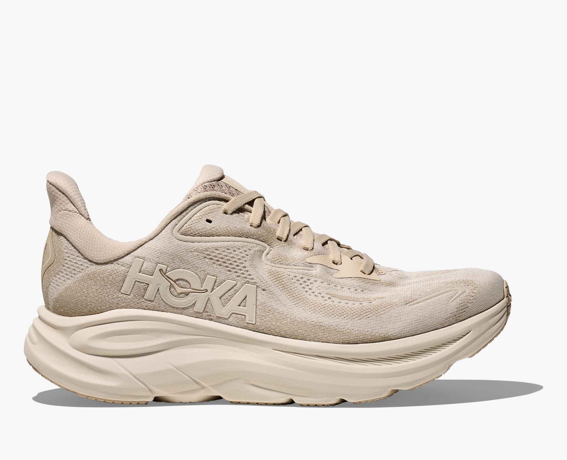 Hoka Men's Clifton 10 Oatmeal Oak Milk - Image 2
