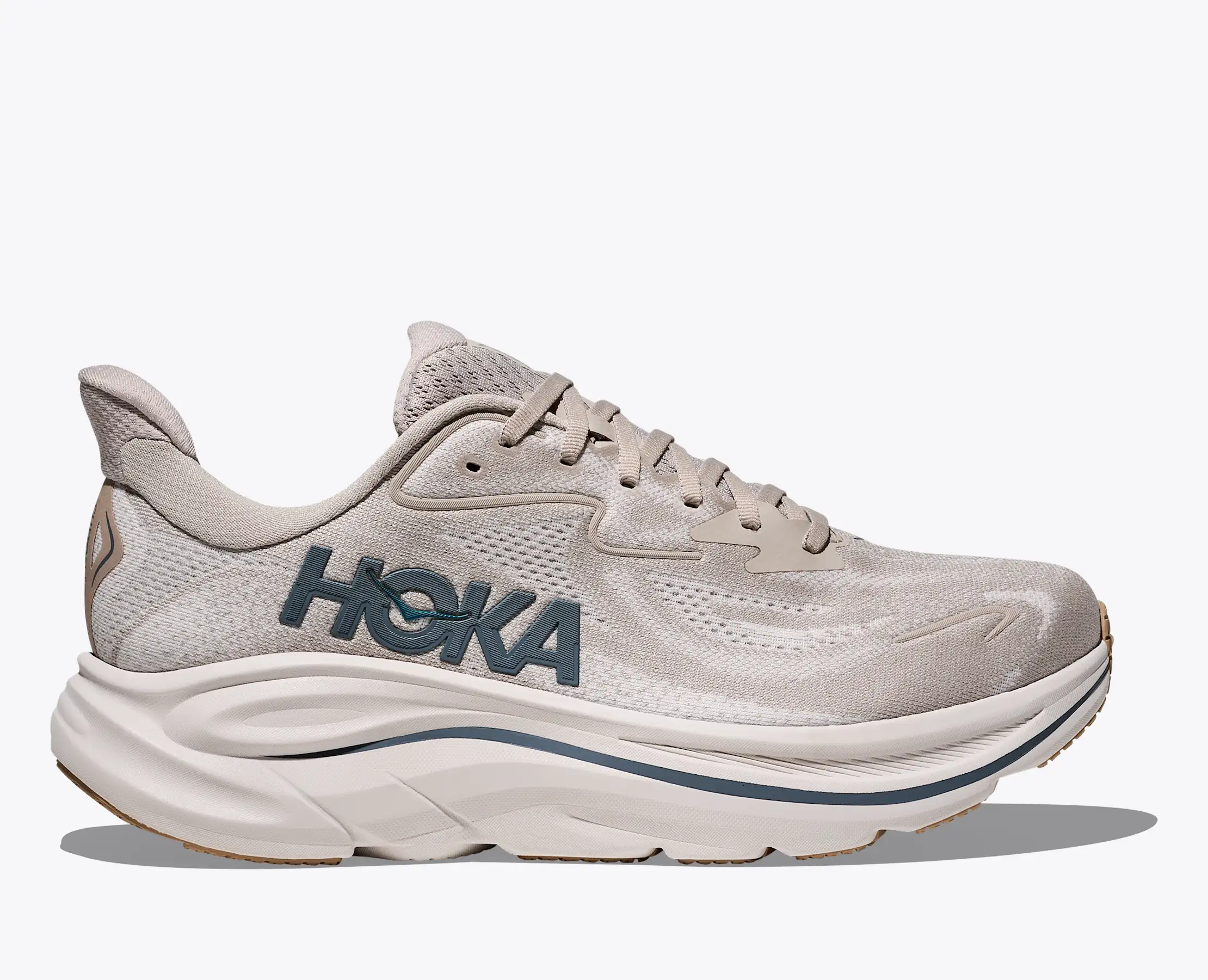 Hoka Men's Clifton 10 Putty Grout - Image 2
