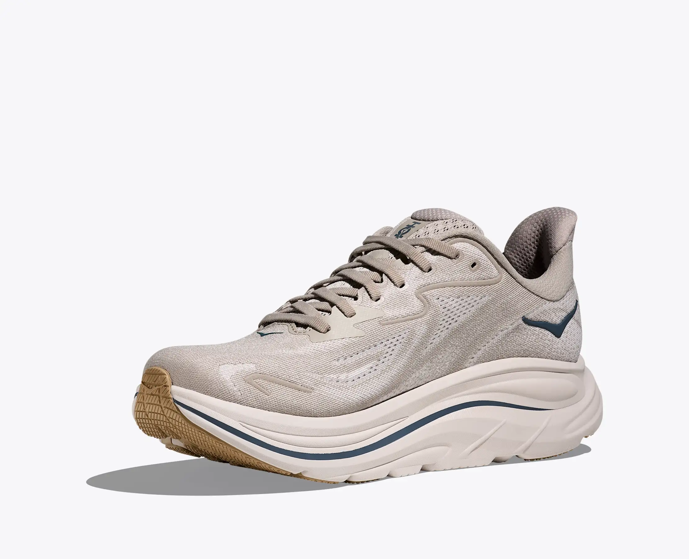 Hoka Men's Clifton 10 Putty Grout - Image 3