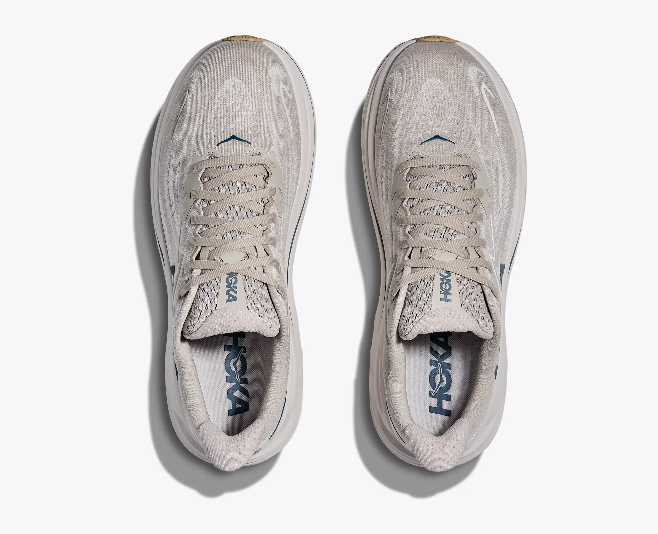 Hoka Men's Clifton 10 Putty Grout - Image 4