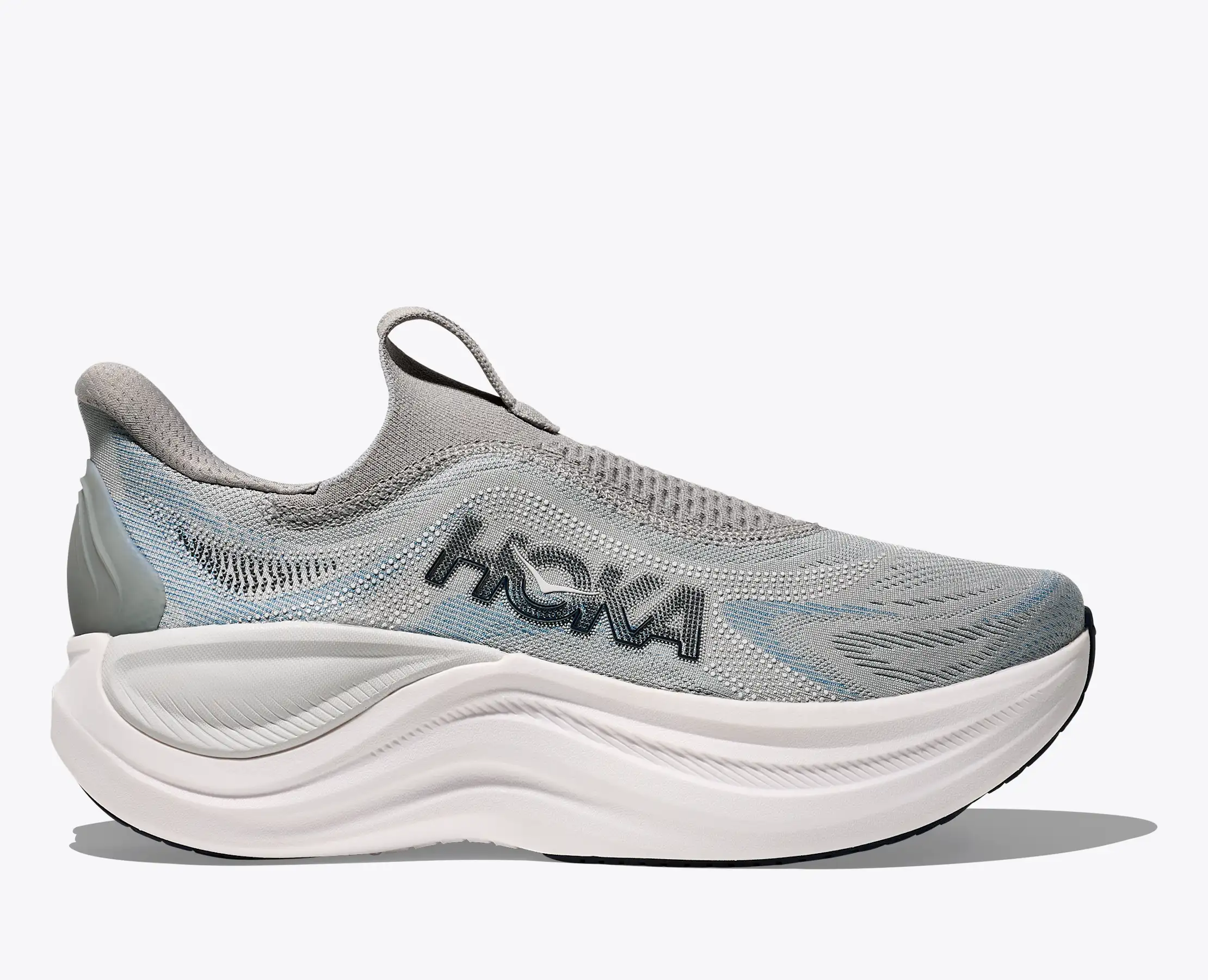 Hoka Men's Skyward Laceless Stardust Stellar Grey - Image 2
