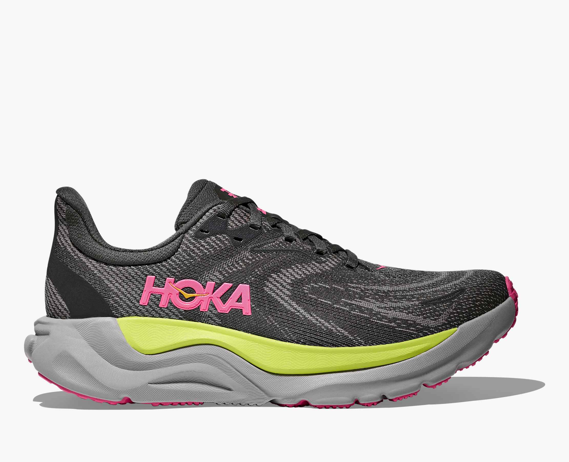 Hoka Women's Arahi 8 Charcoal Grey Grey Skies - Image 2