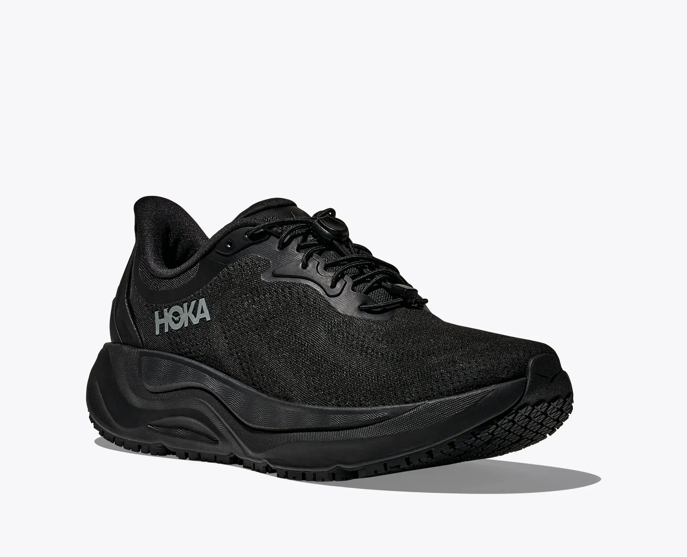 Hoka Women's Arahi Slip Resistant Black Black - Image 6