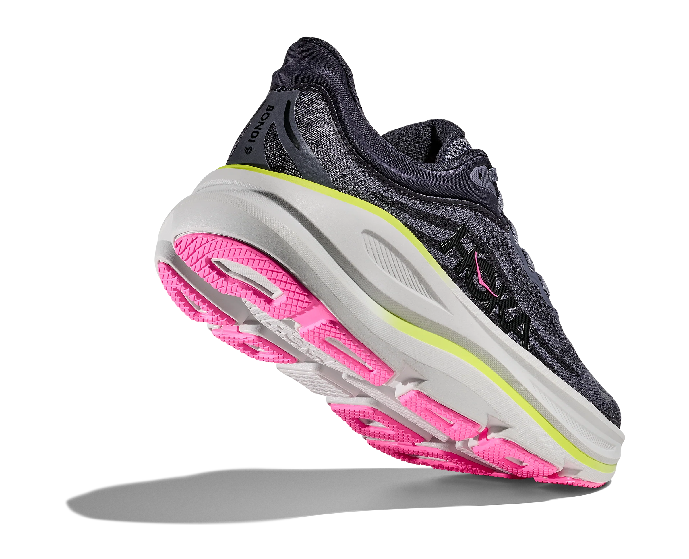 Hoka Women's Bondi 9 Charcoal Grey Grey Skies