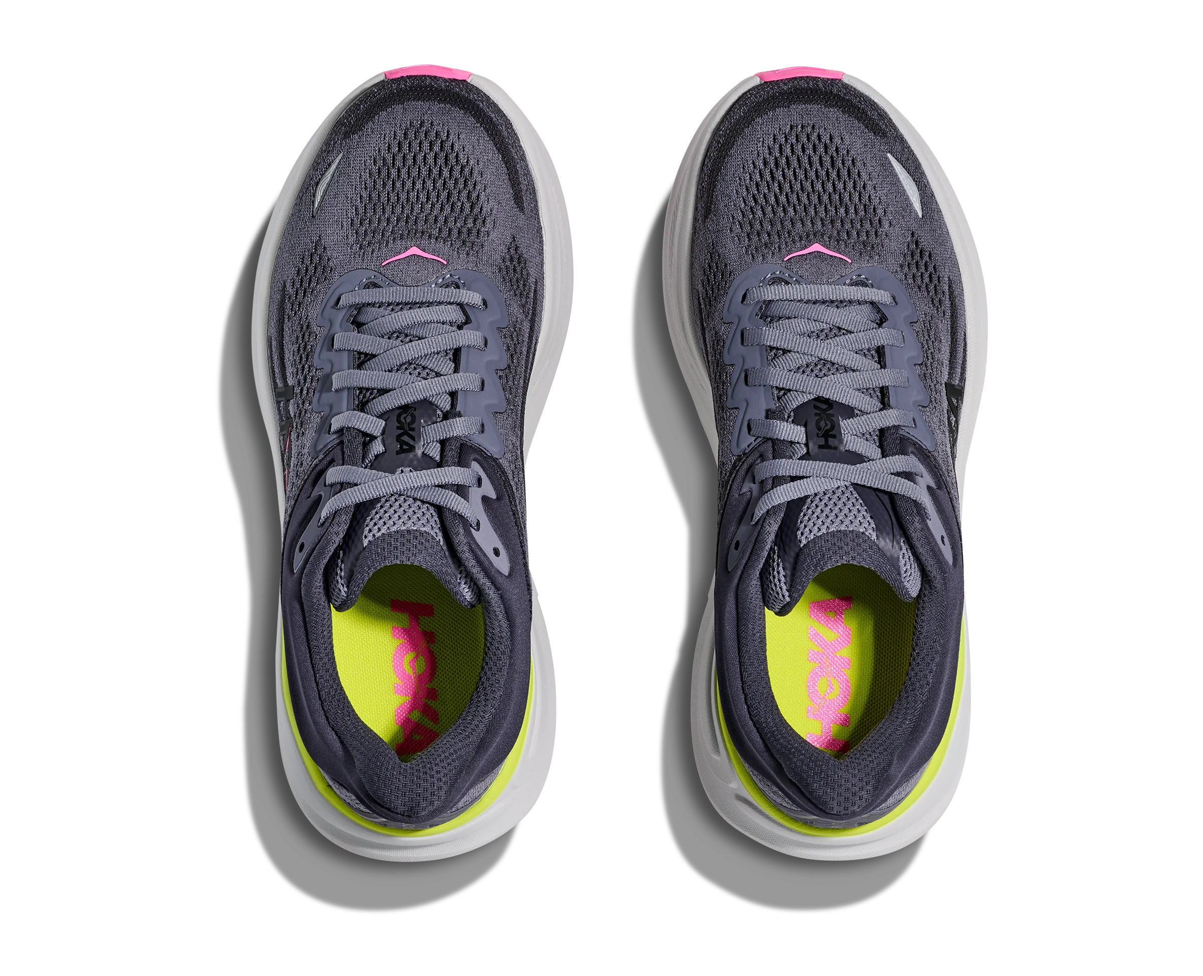Hoka Women's Bondi 9 Charcoal Grey Grey Skies - Image 6