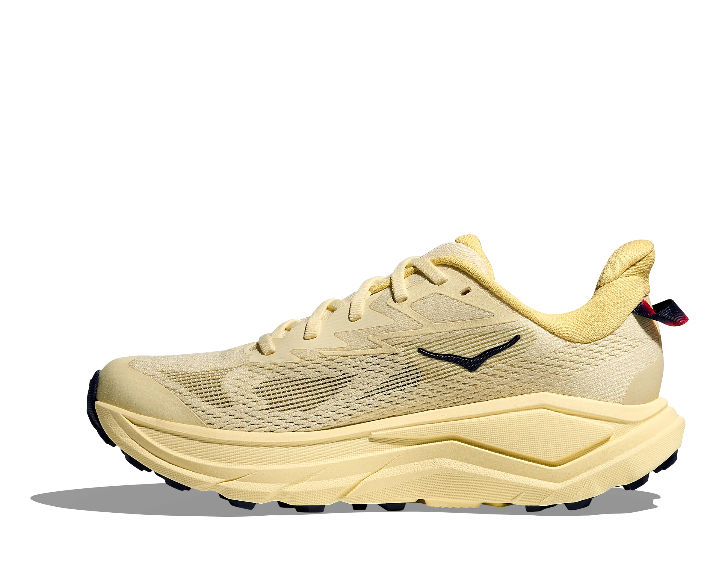 Hoka Women's Challenger 8 Vintage Yellow Midnight Blue - Image 3