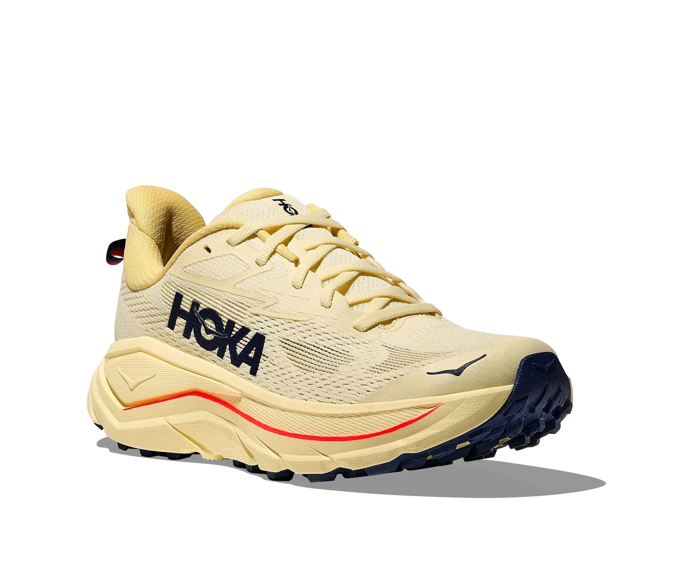 Hoka Women's Challenger 8 Vintage Yellow Midnight Blue - Image 5