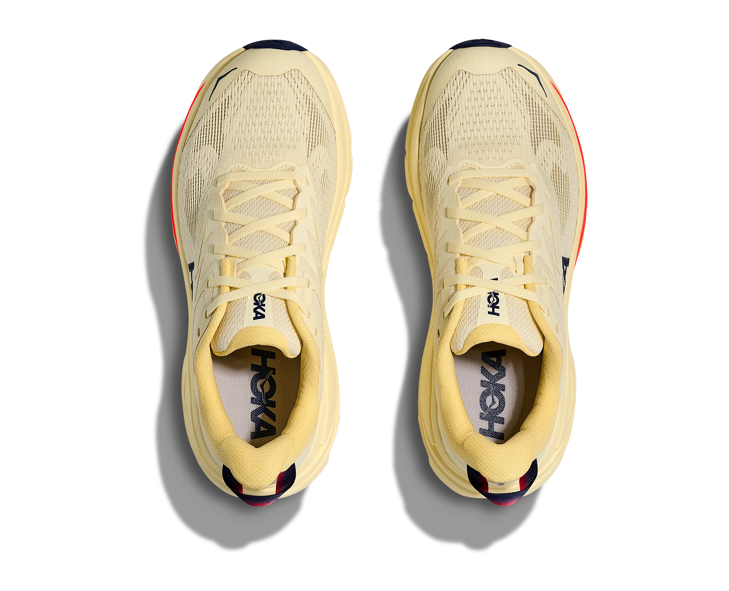 Hoka Women's Challenger 8 Vintage Yellow Midnight Blue - Image 6