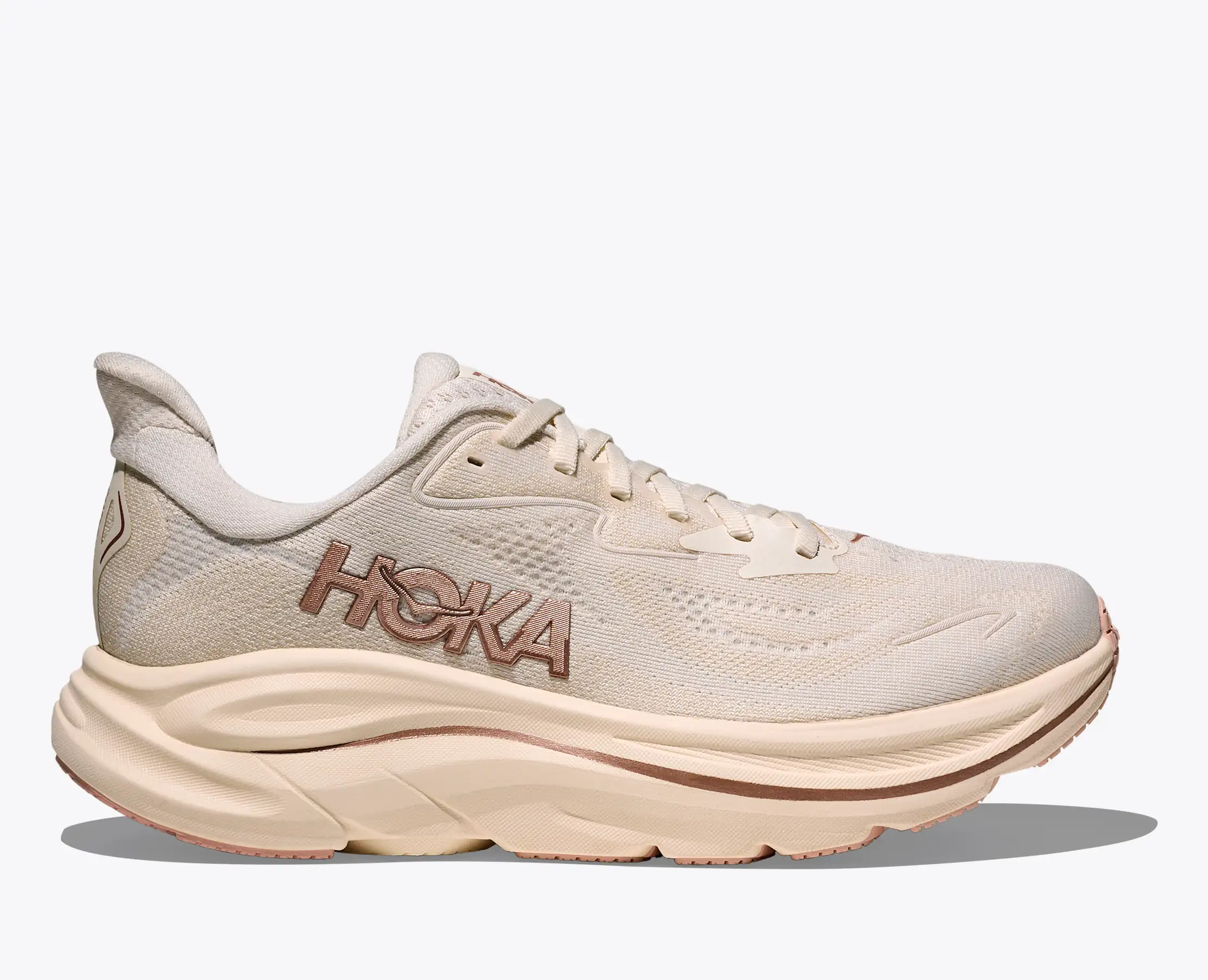 Hoka Women's Clifton 10 Alabaster Rose Gold - Image 2