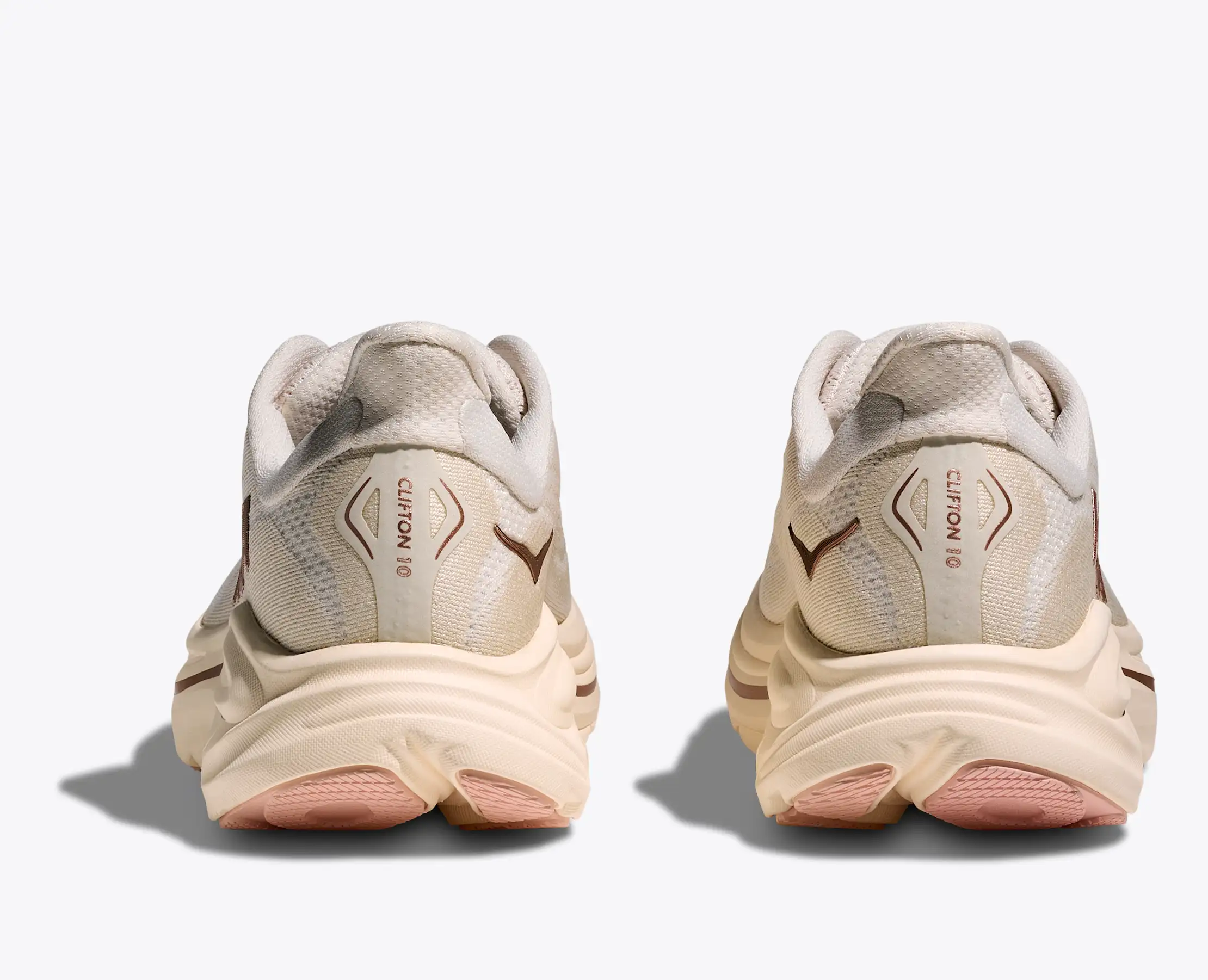 Hoka Women's Clifton 10 Alabaster Rose Gold - Image 5