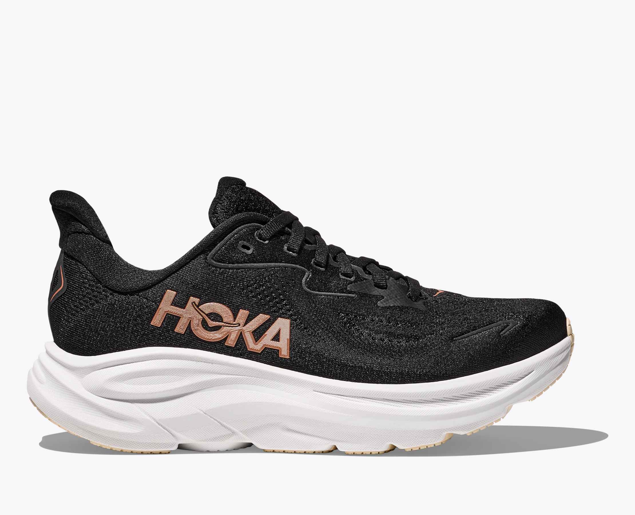 Hoka Women's Clifton 10 Black Rose Gold - Image 2