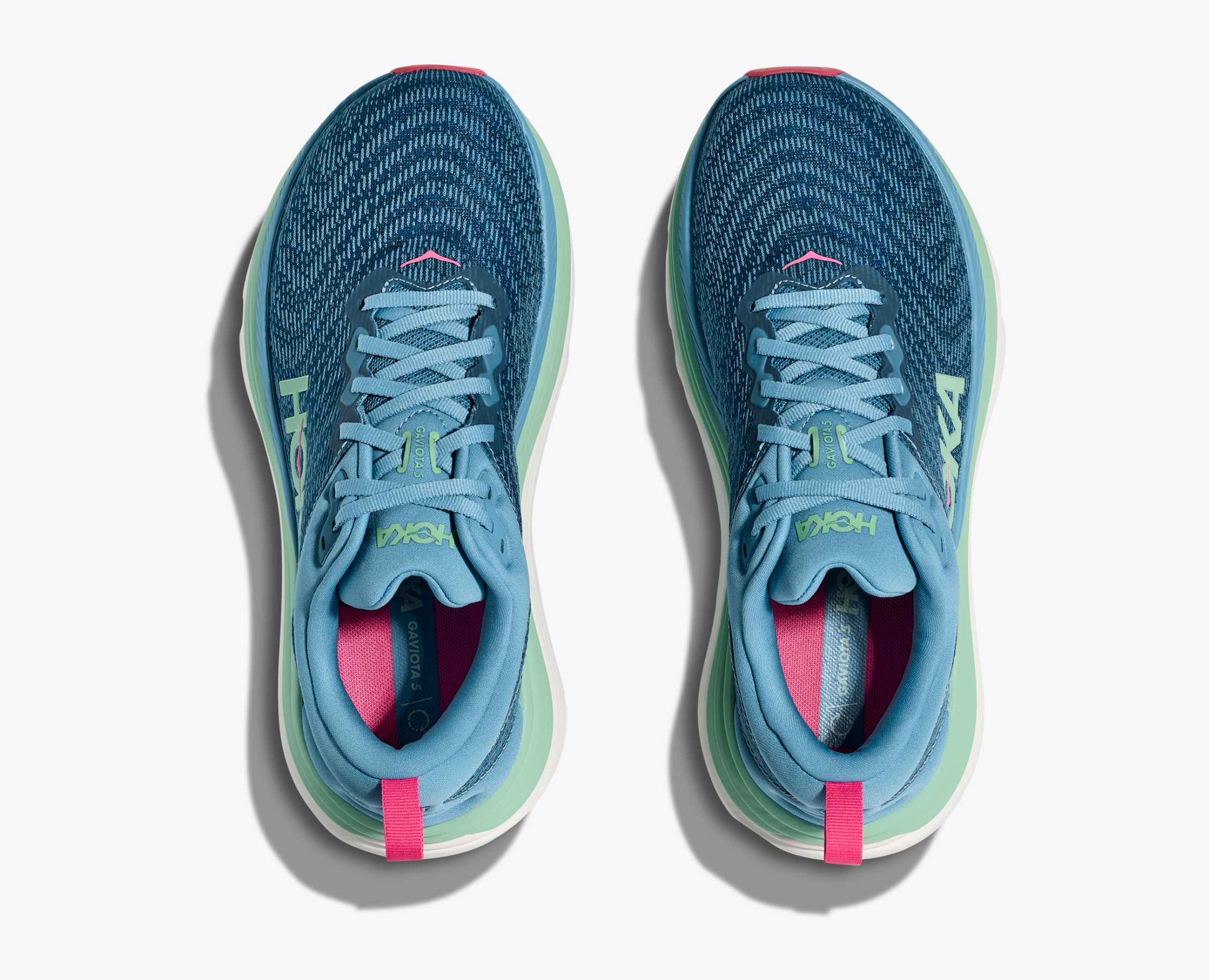 Hoka Women's Gaviota 5 Alpine Blue Jadeite - Image 4