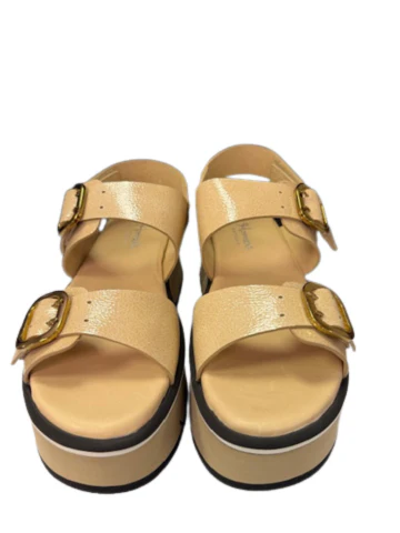 Homers Women's 21654 Lucia Reverse Vernice Dark Beige - Image 4