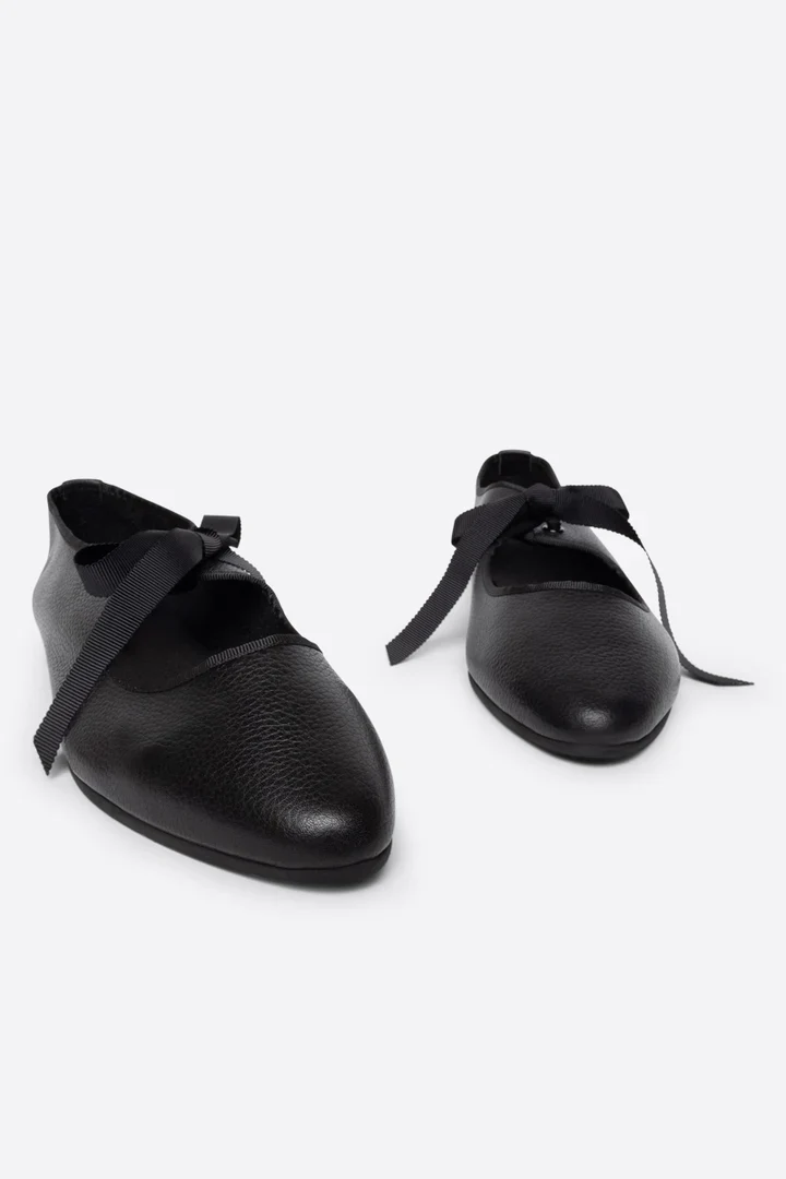 Intentionally Blank Women's Valley Black Leather Sole Ballet Flat - Image 3