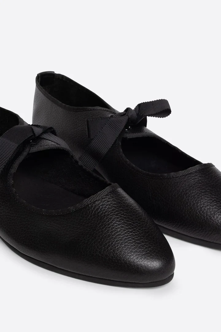 Intentionally Blank Women's Valley Black Leather Sole Ballet Flat - Image 4
