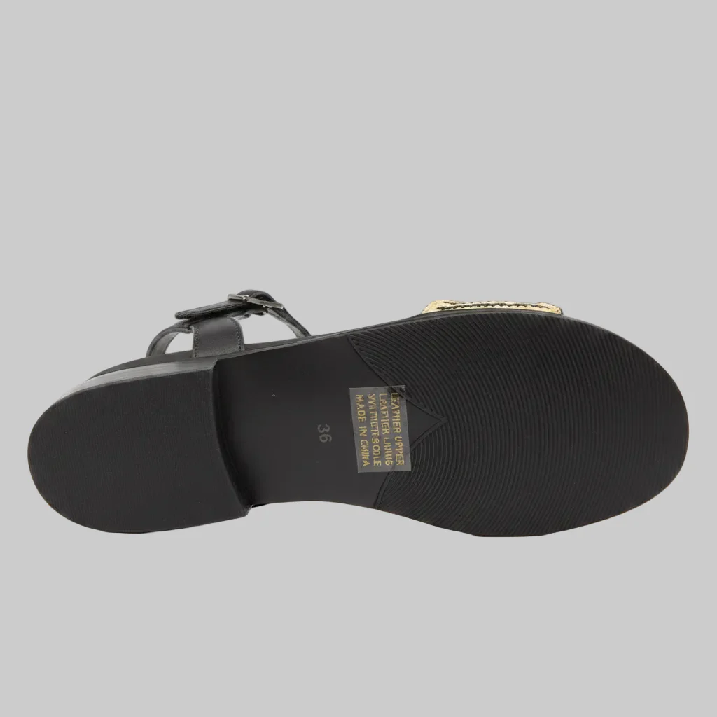 Jax & Bard Women's Ambitious Beige Raffia Black - Image 7