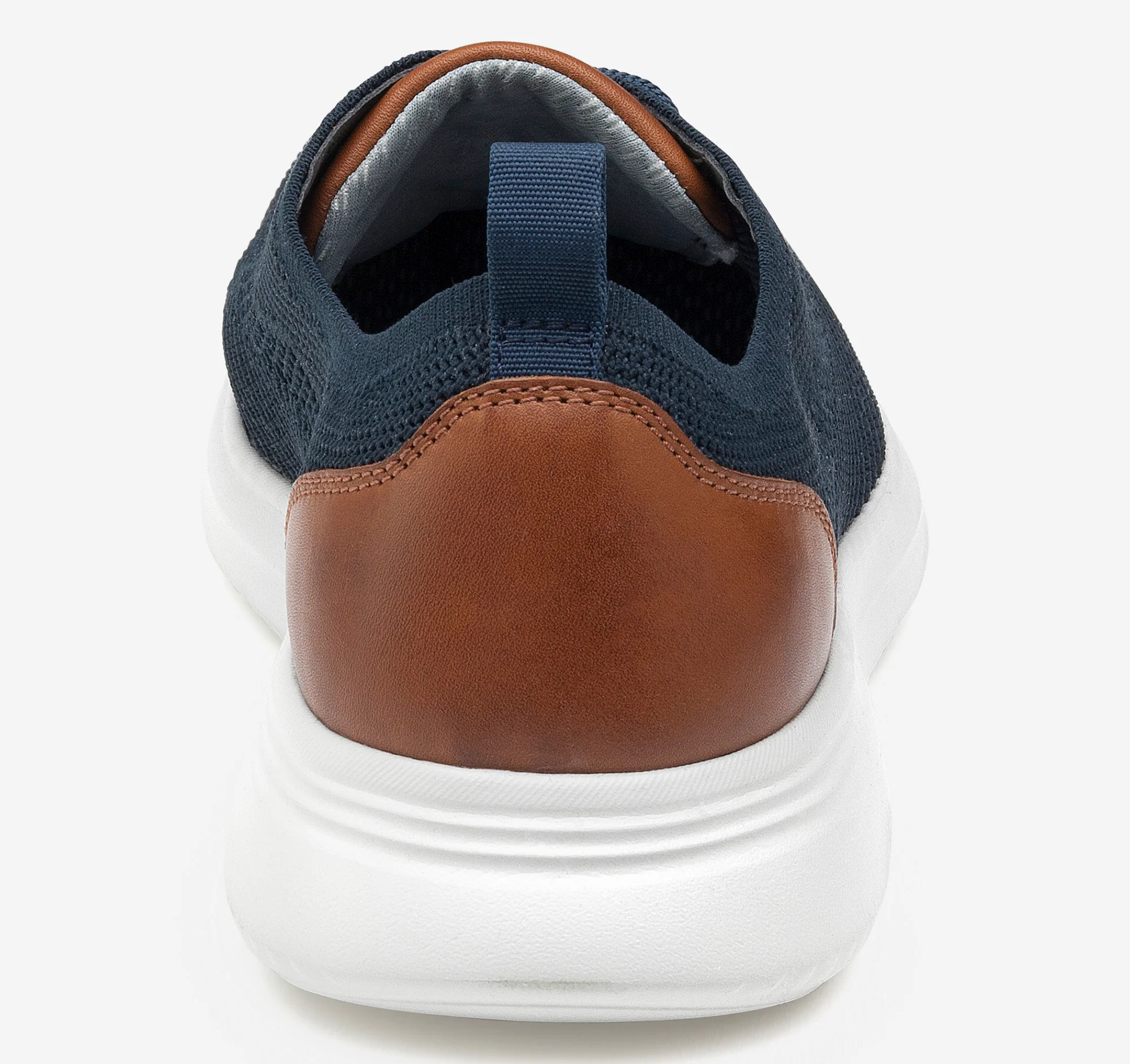 Johnston & Murphy Men’s Amherst Knit U-Throat Navy Knit - Image 3