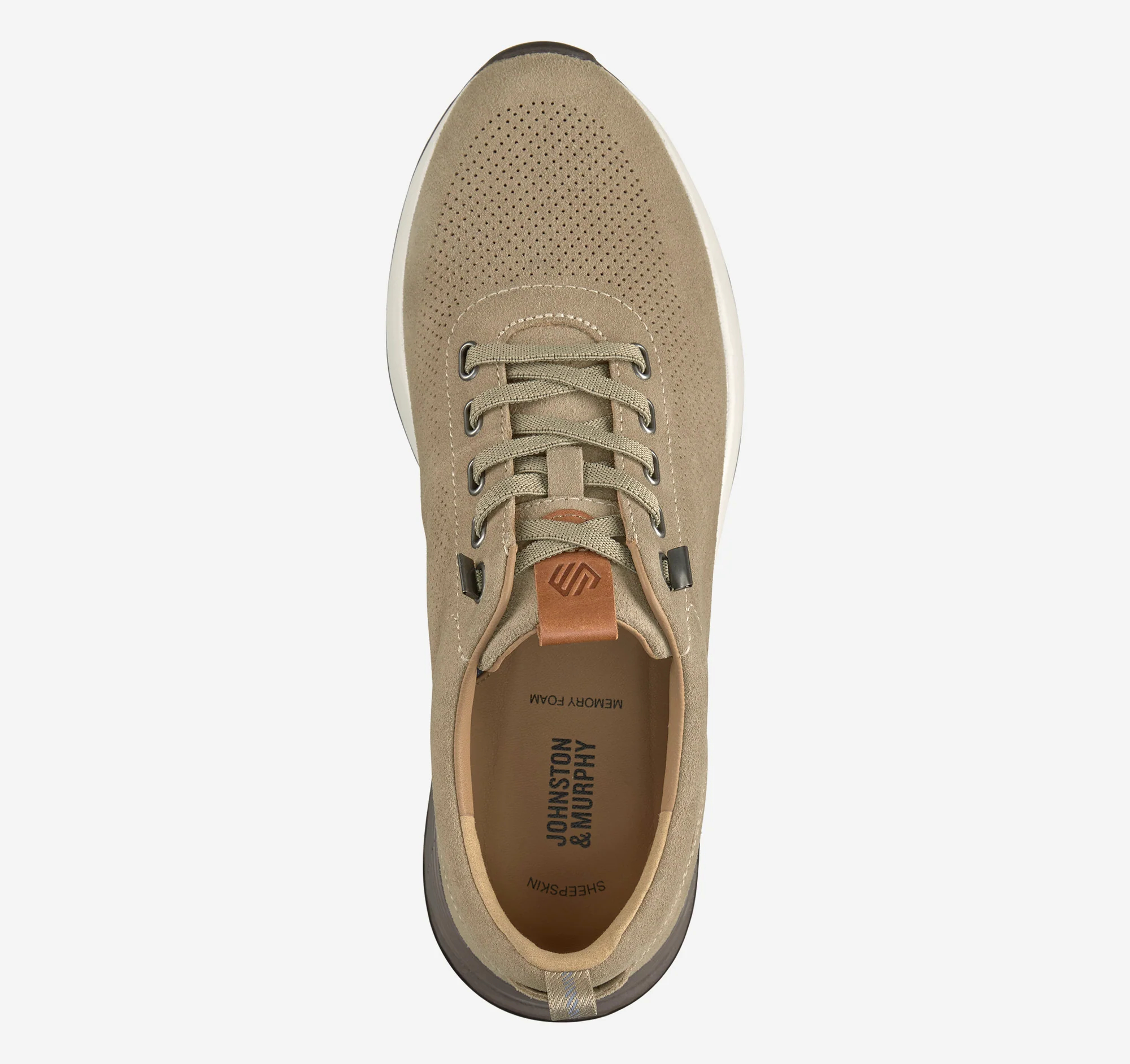 Johnston & Murphy Men's Kinnon Taupe Oiled Suede - Image 2