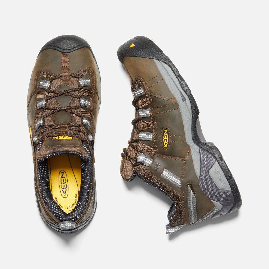 Keen Men's Detroit ESD Low XT Steel Toe Cascade Brown Gargoyle - Image 3