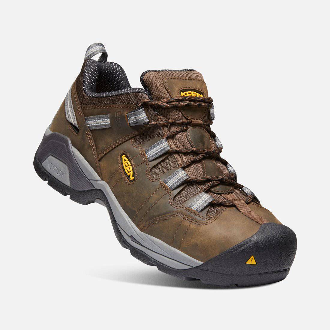 Keen Men's Detroit ESD Low XT Steel Toe Cascade Brown Gargoyle - Image 5