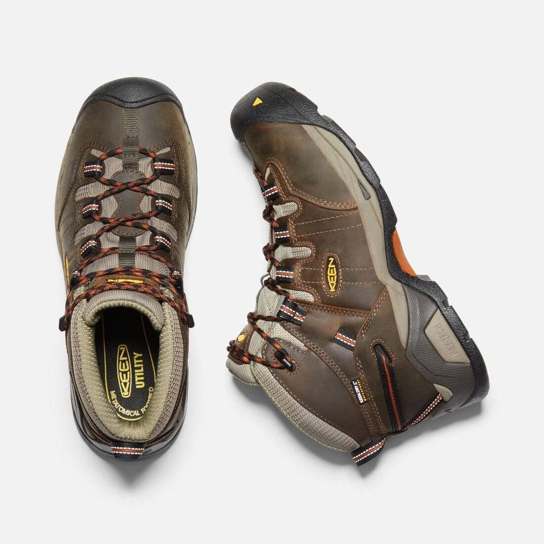 Keen Men's Detroit XT Mid Soft Toe Waterproof Black Olive Brown - Image 4