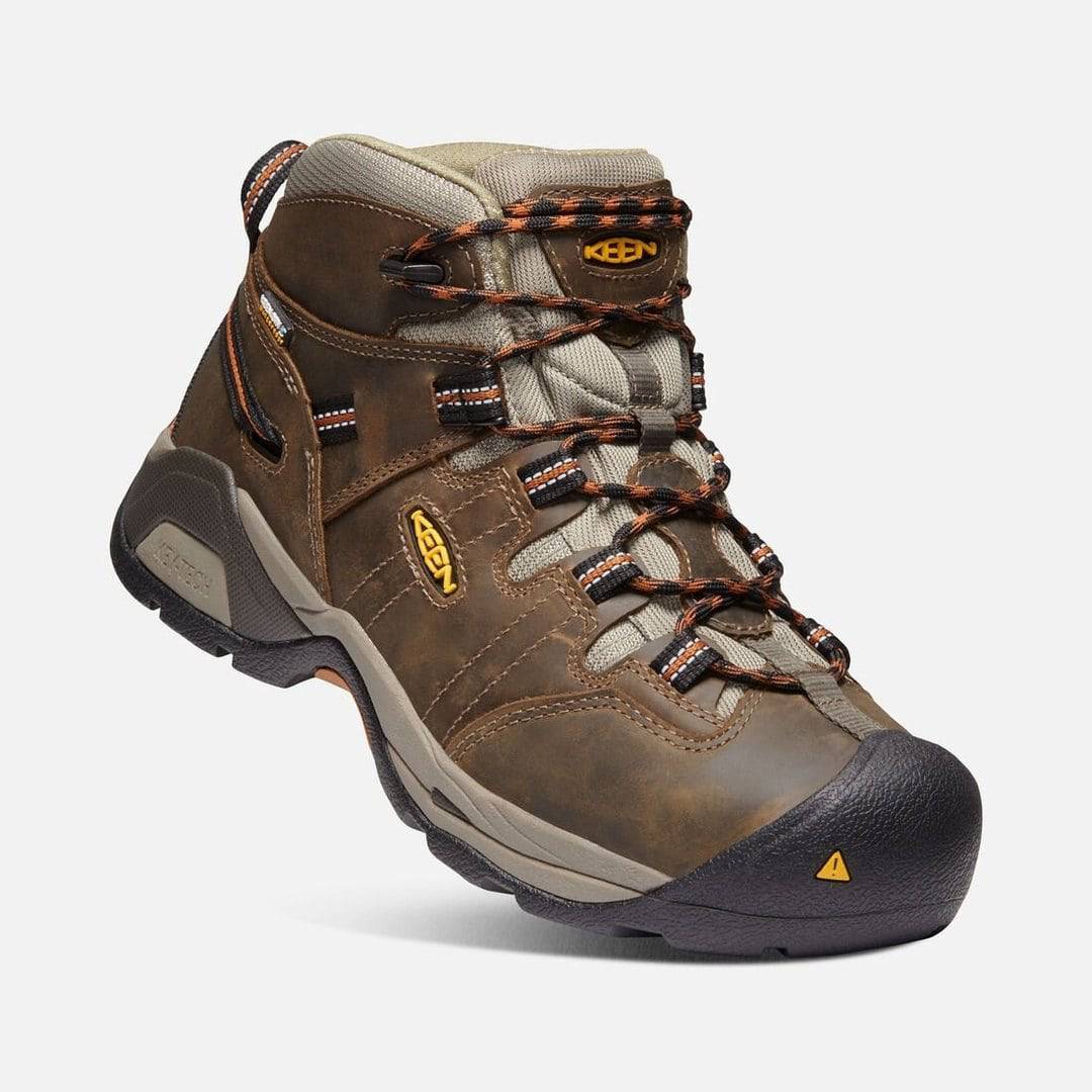 Keen Men's Detroit XT Mid Soft Toe Waterproof Black Olive Brown - Image 5
