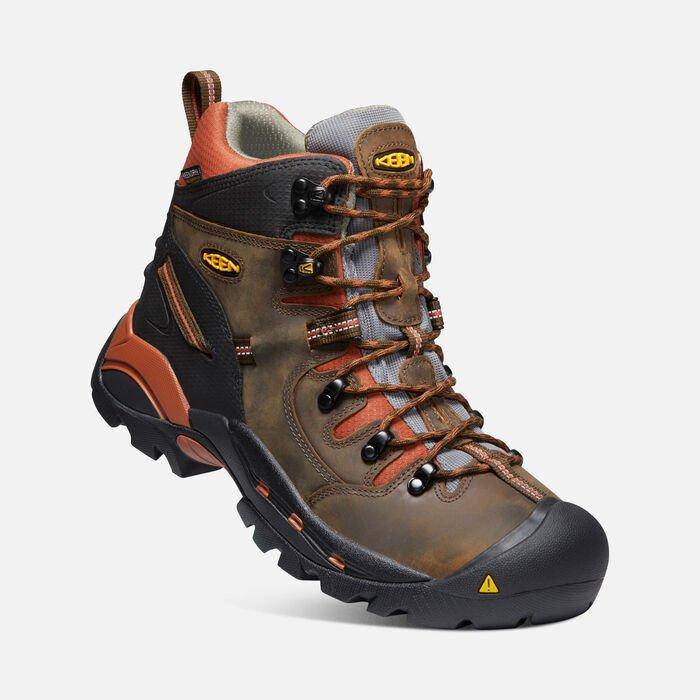 Keen Men's Pittsburgh Soft Toe 6" Cascade Bombay Brown Work Boot - Image 3