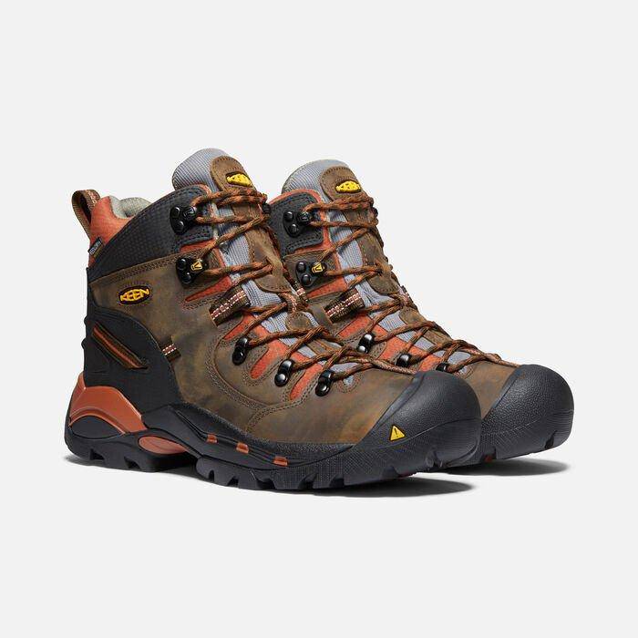 Keen Men's Pittsburgh Soft Toe 6" Cascade Bombay Brown Work Boot - Image 4
