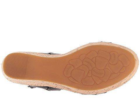 Kork Ease Women's Austin Braid Black Full Grain Wedge Sandal - Image 3