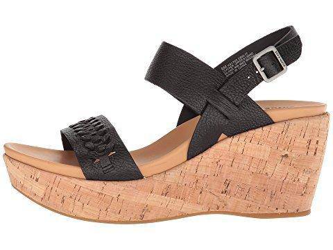 Kork Ease Women's Austin Braid Black Full Grain Wedge Sandal - Image 5