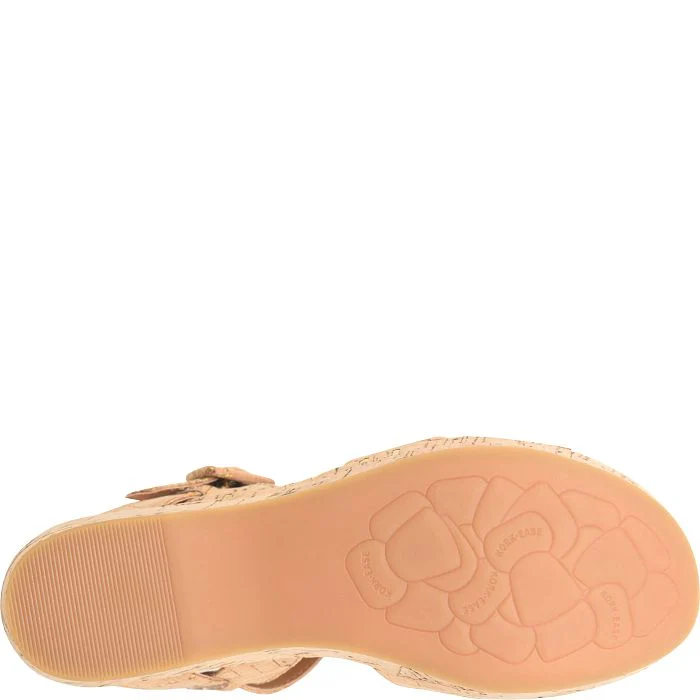 Kork Ease Women's Myrna 2.0 Gold Cork Wedge Sandal - Image 6