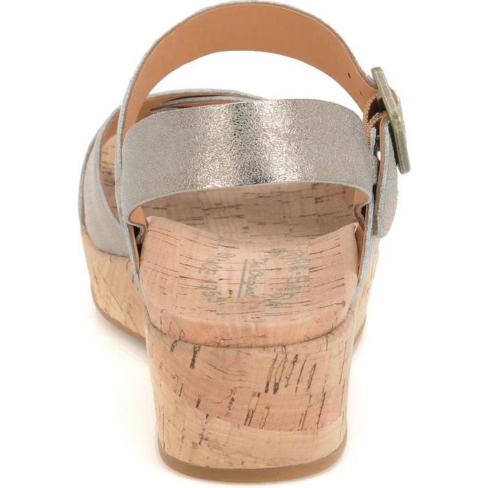 Kork Ease Women's Myrna 2.0 Soft Gold Metallic Wedge Sandal - Image 5