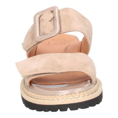 L’Amour Des Pieds Dalbir Taupe Kid Suede - Image 5