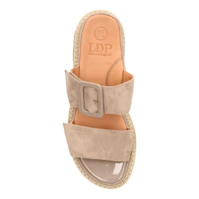 L’Amour Des Pieds Dalbir Taupe Kid Suede - Image 6