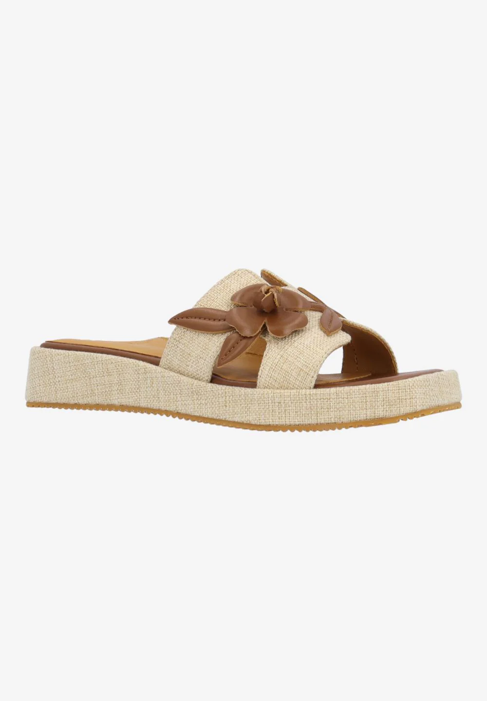 L'Amour Des Pieds Women's Aldara Natural Linen Saddle
