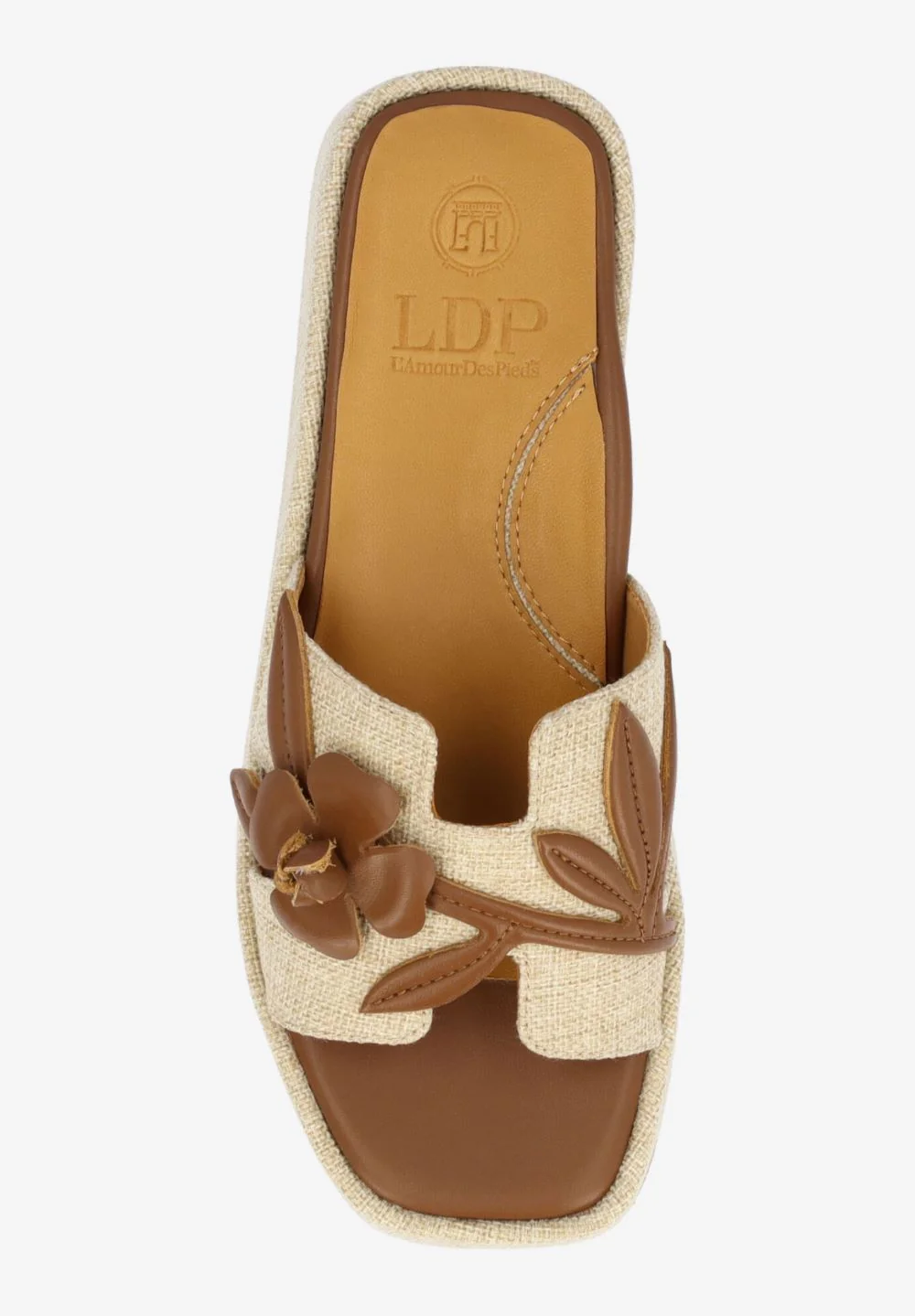 L'Amour Des Pieds Women's Aldara Natural Linen Saddle - Image 4