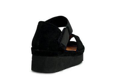 L'amour des Pieds Women's Amadour Black Suede Platform Sandal - Image 3
