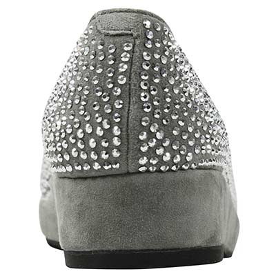 L'amour des Pieds Women's Correze Gray Suede - Image 5